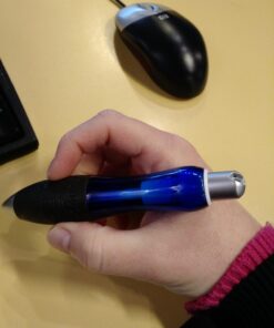 Super Big Fat Pens for Arthritis, Black Ink, Blue body (pack of 5 pens + 5 Extra Ink Refills) Black Ink / Blue Body 36 717PmtVzZyL