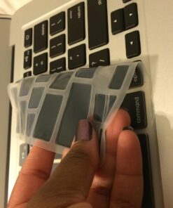 Allinside Gray Ombre Keyboard Cover Skin for MacBook Pro 13" 15" 17" (2015 or Older Version), MacBook Air 13" A1369/A1466, Older iMac Wireless Keyboard MC184LL/B 2010-2017 MacBook Air 13 & 2008-2015 Mac Pro 13/15 Ombre Gray 40 717PyWANyL