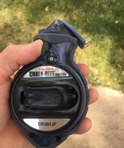 TAJIMA Chalk Line - Chalk-Rite Jam Free Chalk Box with Extra Bold 1mm Snap Line & Five Gear Quick Retrieval - CR301JF Black 24 717Q2 33fdL