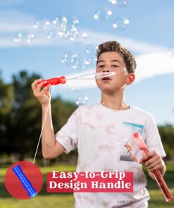 JOYIN 14.6’’ Big Bubble Wands for Kids, 1 Dozen Bubble Wand Bulk with Bubbles Refill Solution for Summer Toy Party Favor, Outdoors Activity, Easter Basket Stuffers, Birthday Gift Classic 22 717Q6hRKulL