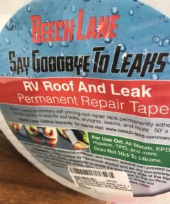 Beech Lane RV Roof and Leak Permanent Repair Tape 4" x 50', Permanently Stops Camper Roof Leaks, UV and Weatherproof Sealant 66 717QlLZOjrL