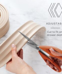 Alternative view of YouCopia SpiceLiner Adjustable Spice Drawer Liner, 10ft Roll, Gray, Seasoning and Spices Bottle Organizer Insert