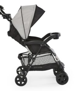 Kolcraft Cloud Plus Lightweight Easy Fold Compact Toddler Stroller and Baby Stroller for Travel, Large Storage Basket, Multi-Position Recline, Convenient One-hand Fold, 13 lbs - Slate Gray Slate Grey (Wheel Color May Vary) 22 717SuTYx9qL