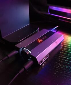 Sound BlasterX G6 Hi-Res 130dB 32bit/384kHz Gaming DAC, External USB Sound Card with Xamp Headphone Amp, Dolby Digital, 7.1 Virtual Surround Sound, Sidetone/Speaker Control for PS4, Xbox One 130 dB DNR at 32-bit / 384 kHz 69 717TFRGMRL