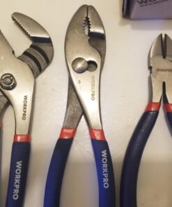 Workpro 7-piece Pliers Set (8-inch Groove Joint Plier, 6-inch Long Nose, 6-inch Slip Joint, 4-1/2 Inch Long Nose, 6-inch Diagonal, 7-inch Linesman, 8-inch Slip Joint) for DIY & Home Use 33 717TnYT7bTL