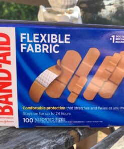 Band-Aid Brand Flexible Fabric Adhesive Bandages for Wound Care & First Aid, Assorted Sizes, 100 ct 100 Count 43 717U1d9bhgL