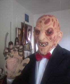 A Nightmare On Elm Street Freddy Krueger Costume Deluxe Overhead Mask One Size Red 15 717VoOZH5QL