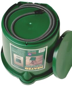 Alternative view of Farm Innovators 24 Quart Plastic Flat Back Heated Bucket with Metal Handle, Built in Thermostat, and Hidden Cord Compartment, 120 Watt 5 Gallon Single