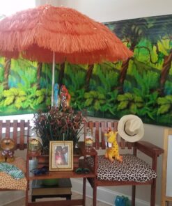 Beistle Jungle Trees Wall Backdrop, 4’ x 30’ – Photo Backdrop, Easy to Adhere Wall Covering, Tropical Party Decorations, Jungle Party Decorations, Greenery Backdrop, Party Decor 40 717X3qKyL3L