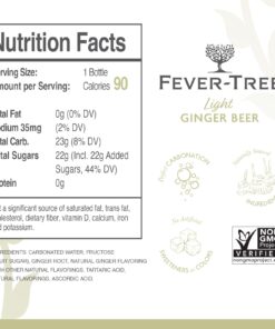Fever-Tree Refreshingly Light Ginger Beer, No Artificial Sweeteners, Flavourings or Preservatives, 16.9 Ounce 500 ml (Pack of 8) 16.9 Fl Oz (Pack of 8) 23 717XswkOY2L