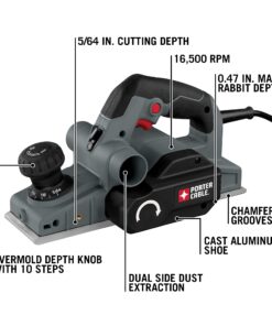 PORTER-CABLE Hand Planer, 6-Amp, 5/64-Inch (PC60THP) Hand Planer Only 25 717XzjTY6S
