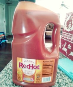 Frank's RedHot Original Buffalo Wings Sauce, 1 gal - 1 Gallon Bulk Container of Buffalo Hot Sauce with a Bold, Spicy Flavor Perfect for Wings, Dressings, Dips and More 128 Fl Oz (Pack of 1) 39 717YrL7ljAL