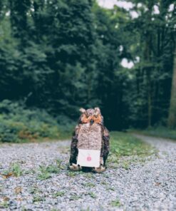 Melissa & Doug Giant Owl - Lifelike Stuffed Animal (17 inches tall) , Brown 36 717a5jTRpcL