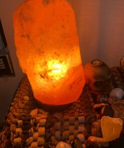 CRYSTAL DECOR 2 Natural Himalayan Pink Salt Lamp w/Bulb & Cord ~7 in 42 717aFH5K3AL