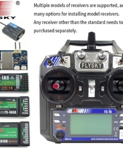 GoolRC Flysky FS-i6 AFHDS 2A 2.4GHz 6CH Radio System Transmitter for RC Helicopter Glider with FS-iA6 Receiver Mode 2 23 717aZtzp5bL