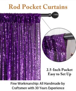 ShinyBeauty Sequin Backdrop Curtain Photo Booth Backdrop 4FTx6FT Purple Glitter Backdrop for Weddings and Events, Wedding Decoration Fabric 17 717ck7XLttL