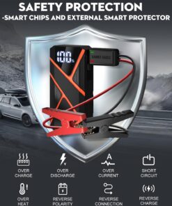 BRORAK Car Jump Starter Battery Pack, 1500A Jump Box for Car Battery Jump Starter, 12V Portable Jump Starter (Up to 7.0L Gas & 4.0L Diesel) Jump Pack with 3 Modes Flashlight and Jumper Cables 26 717e0dABXPL