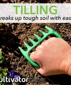 Bear Paws Cultivator Claw - Ergonomic Gardening Tools - Hand Held Garden Tool - Hand Rake - Strong Nylon Weeder - Manual Weeding, Aerating, Cultivating… green 13 717f0EoYM6L