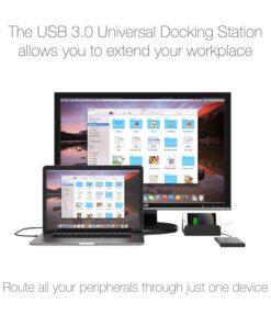SABRENT Universal Docking Station with Stand for Tablets and Notebooks Supports PC (DS-RICA) 40 717f1d3gIWL