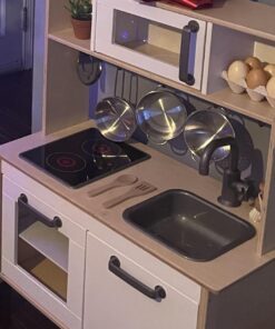 Melissa & Doug Stainless Steel Pots and Pans Pretend Play Kitchen Set for Kids (8 pcs) - Kids Kitchen Accessories Set, Toy Pots And Pans For Kids Kitchen, Cooking Toys For Kids Ages 3+ Silver 32 717fVFXWzdL