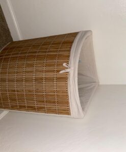 Honey-Can-Do Bamboo Wicker Corner Hamper 24-Inches Tall, Natural 30 717g qqcVL