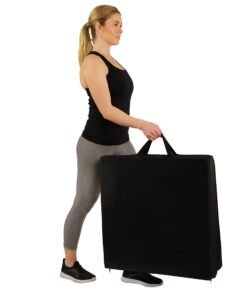 Sunny Health & Fitness Folding Gymnastics Tumbling Mat - Extra Thick with Carry Handles - for Exercise, Yoga, Fitness, Aerobics, Martial Arts, Cardio 6 FT x 2 FT 19 717gBX W1FL