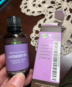 Sky Organics Organic Lavender Essential Oil, 100% Pure and Cold Pressed USDA Certified Organic for Aromatherapy & DIY, 1 Fl Oz. 1 Fl Oz (Pack of 1) 35 717hCW326tL 1