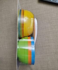 Munchkin® Love-a-Bowls™ 10 Piece Baby Feeding Set, Includes Bowls with Lids and Spoons, Multicolor 43 717hKaKaf3L