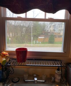 Expandable Scroll Metal 1 shelve,Over The Sink Shelf - Black 31 717hqRfH7UL