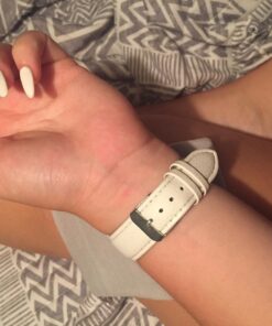 Top Plaza Fashion Women's Analog Watch, PU Leather Band Rose Gold Tone - White White Watch 42 717iQwTA9dL