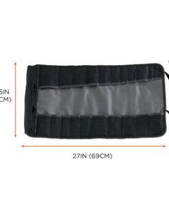 Arsenal 5870 Tool Roll-Up Pouch, 25-Pockets, Polyester, Gray 12 717jC70zRVL