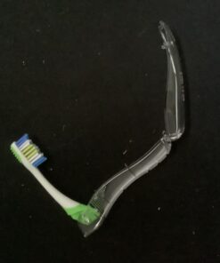 GUM Folding Travel Toothbrush - Compact Head + Tongue Cleaner - Soft Bristled Travel Toothbrushes for Adults 1ct (6pk) 6 Brushes 32 717jOMsLnFL