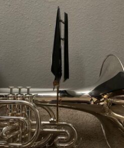 Alternative view of Yamaha YAC 1508G Lacquered Brass Marching Mellophone Lyre (YAC-1508G)