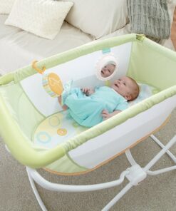 Fisher-Price Rock with Me Bassinet Green 38 717jfj6c0vL