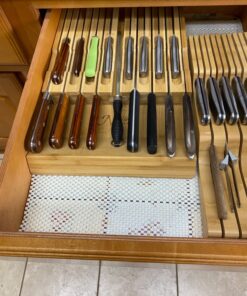 Bellemain 100% Pure Bamboo in Drawer Knife Block | Knife Drawer Organizer | Store Knives Safely with The Blades Down | Storage Solution for Your Kitchen | Knife Organizer Drawer Insert 48 717jnadH4cL