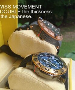 Invicta Men's 6983 Pro Diver Collection Chronograph Blue Dial Black Polyurethane Watch 31 717k1m9aZLL