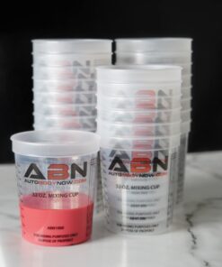 ABN Automotive Paint Mixing Cups - 12 Pack 32oz Plastic Measuring Mixing Cup for Epoxy Resin, Activators, and Thinners 17 717kbB5vDL