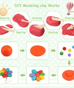 CiaraQ Polymer Clay-Oven Baked Modeling Clay with Sculpting Tools, 24 Colors, 1.2 lbs, Great Gift for Children and Artists. 20g / pcs 27 717kjP8K9pL