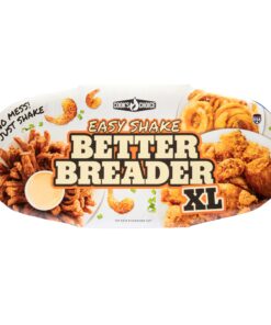 COOK'S CHOICE XL Original Better Breader Batter Bowl- All-in-One Mess Free Breading Station Tray for at Home or On-the-Go - Pour in Seasoning, Add Meat or Vegetables of Choice, & Just Shake 29 717kt4f22rS
