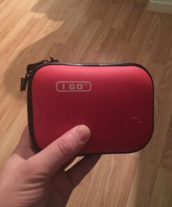 I GO 85 Pieces Hard Shell Mini Compact First Aid Kit, Small Personal Emergency Survival Kit for Travel Hiking Camping Backpacking Hunting Marine Car Red 42 717l4gAMSWL