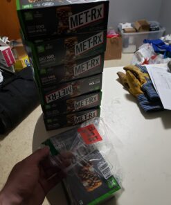 MET-Rx Big 100 Protein Bar, Meal Replacement, 30G Protein, Gluten Free, Crispy Apple Pie, 3.52 oz. ea, 8 Count (Packaging May Vary) 27 717lIC2u8UL