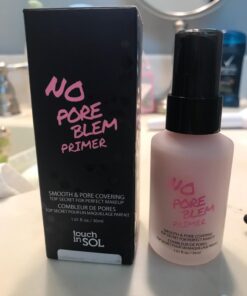 TOUCH IN SOL No Pore Blem Primer, 1.01 fl.oz(30ml) - Face Makeup Primer, Big Pores Perfect Cover, Skin Flawless and Glowing, Instantly Smoothes Lines, Long Lasting Makeup's Staying Pink 45 717lQ6y1AL