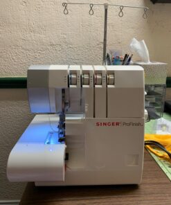 SINGER | ProFinish 14CG754 2-3-4 Thread Serger with Adjustable Stitch Length, & Differential Feed - Sewing Made Easy,White 80 717lqV89t2L