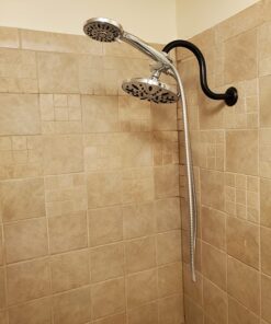 AquaDance 7" Premium High Pressure 3-Way Rainfall Combo Combines The Best of Both Worlds-Enjoy Luxurious Rain Showerhead and 6-Setting Hand Held Shower Separately or Together, Chrome 2.5 Gallon Per Minute 32 717mMw34tEL