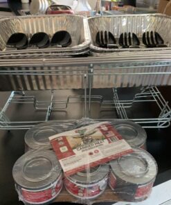 Sterno 70222 24-Piece Disposable Party Set, One Size, Silver 31 717mwbNsHzL