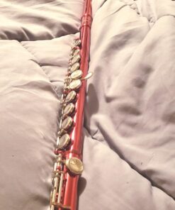 Alternative view of Glory Closed Hole C Flute With Case, Tuning Rod and Cloth,Joint Grease and Gloves, Red