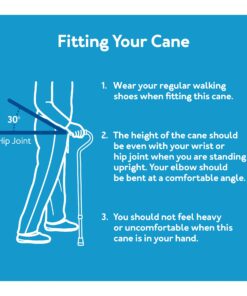 Carex Health Brands Designer Offset Cane, Bahama, 1 Count 16 717nUBcQu3S