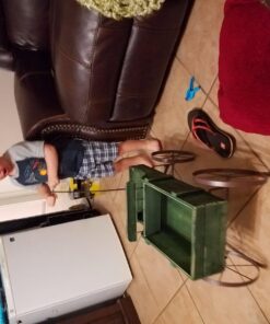 Collections Etc Amish Wagon Decorative Indoor/Outdoor Garden Backyard Planter, Green 52 717o 4cL5L