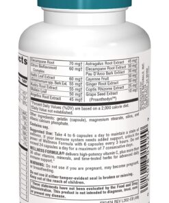 Source Naturals Wellness Formula Bio-Aligned Vitamins & Herbal Defense for Immune System Support - Dietary Supplement & Immunity Booster - 60 Capsules 10 717ouLelgES
