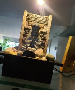 Namaste Zen Buddha Tabletop Water Fountain 11 1/2" Waterfall with LED Light for Indoor Table Desk - John Timberland 33 717pezwMH L